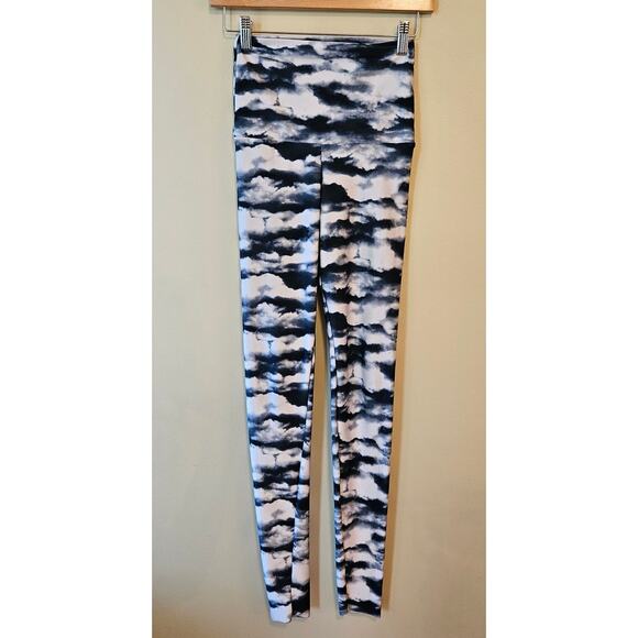 Emily Hsu Designs Cloud Print Leggings, Size Small High Waist Full Length - Picture 1 of 5
